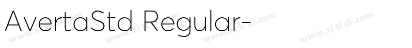 AvertaStd Regular字体转换